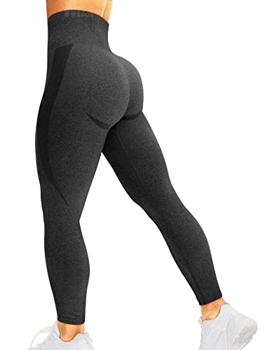 Women Seamless Leggings Smile Contour High Waist Workout Gym Yoga Pants