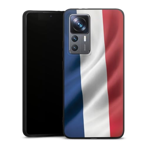 Coque Xiaomi 12T 5G en silicone souple avec motif drapeau France
