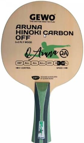 GEWO Aruna Hinoki Carbon Offensive Table Tennis Blade