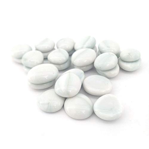 Color Stone Glossy Shiny Round Glass Pebbles for Fish Tank Aquarium Garden Home Outdoor Pathways Decoration (Arctic White, 10 Kg) (B08WKB8Y4Y) Amazon Price History, Amazon Price Tracker