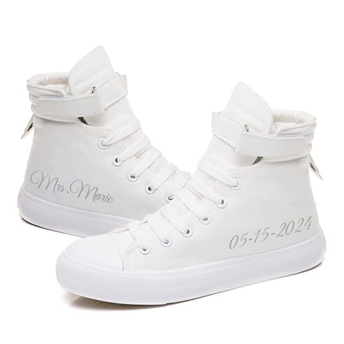 Bride Shoes Wedding Sneakers for Bride Custom Bridal Shower Gifts Wedding Shoes