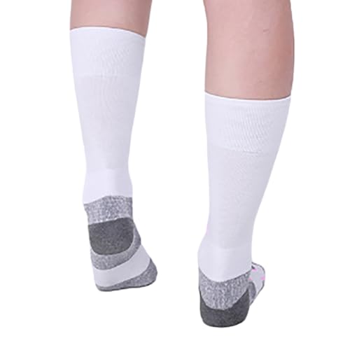 Meias de esqui de lã para mulheres e homens, meias térmicas de inverno, quentes, grossas, meias de c