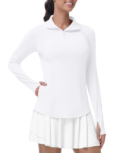 Runhit Women's UPF 50+ Quarter Zip Sun Shirt