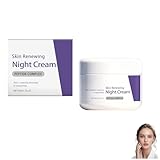 Crema de noche hidratante con péptidos, cremas faciales reparadoras instantáneas de colágeno para día y noche, loción nutritiva antiarrugas con péptidos, humectante, reparadora (1PC)