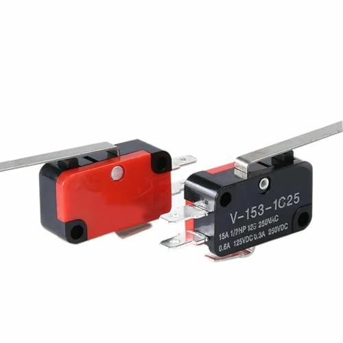 Interrupteur de fin de course V-153-1C25 type levier long droit SPDT