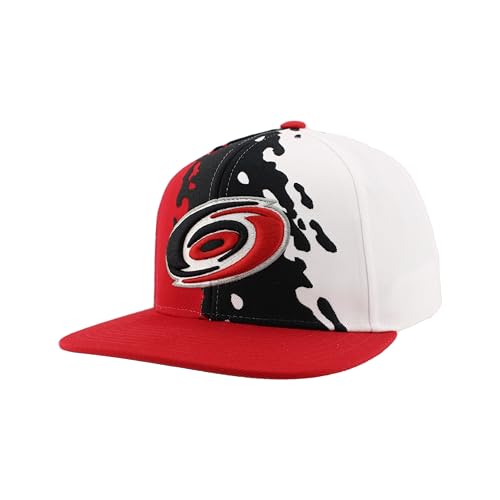 Image of ZHATS NHL Unisex-Adult NHL Officially Licensed Adjustable Snapback Hat Flat Bill Z11 Retro Paintbrush