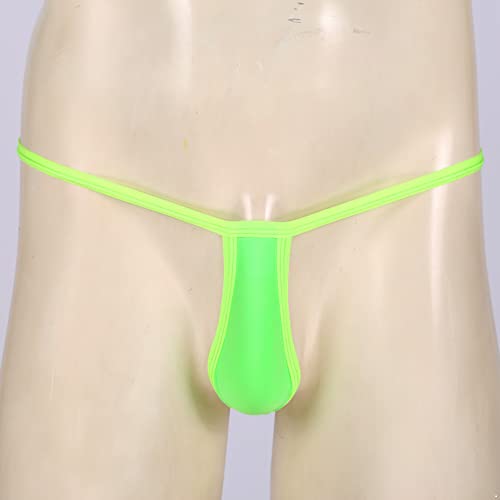 renvena Men's Micro Mini Thongs G-String Sexy Low Waist T-Back Bulge Pouch Bikini Underwear Lingerie Panties3