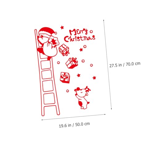 Vinilo Decorativo Santa Claus Rojo 60x38 cm miniatura 2