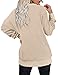 OFEEFAN Womens Christmas Sweatshirts Tunic Sweaters Long Sleeve Tops Shirts for Leggings Khaki S