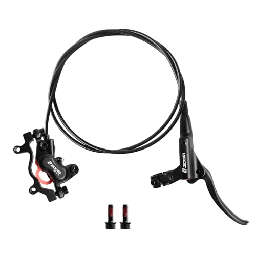 Z00M HB876 4-Pistons Hydraulic Disc Brake Set MTB Hydraulic Brakes Right Rear 1450mm Mountain Bike Brakes Bicycle Disc Brake for eBike Mountain Bike Road Bike Fat Bike(Pre-Bled)