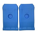 1KCover Universal Paint Brush Cover – Set of 2 - Durable Silicone - 3' (Blue)