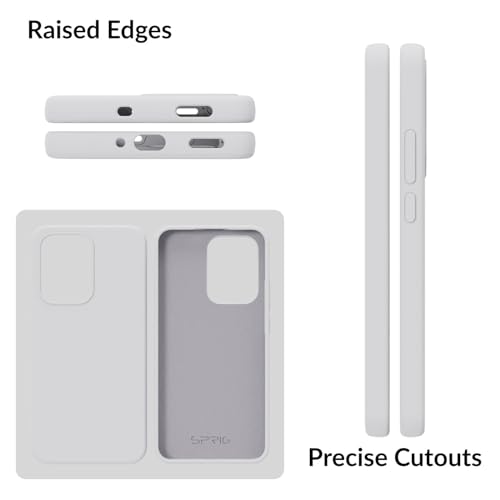 Image of SPRIG Compatible with Oppo Reno 13 Pro Premium SilkTone Back Cover Drop Tested Shock Proof Mobile Case for Men, Women, Boys and Girls with Camera Protection (White)