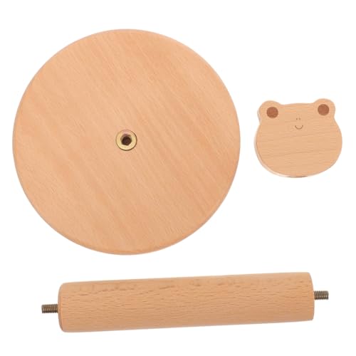 Soporte de madera vertical OUNONA, organizador de diseño resistente y base estable 2