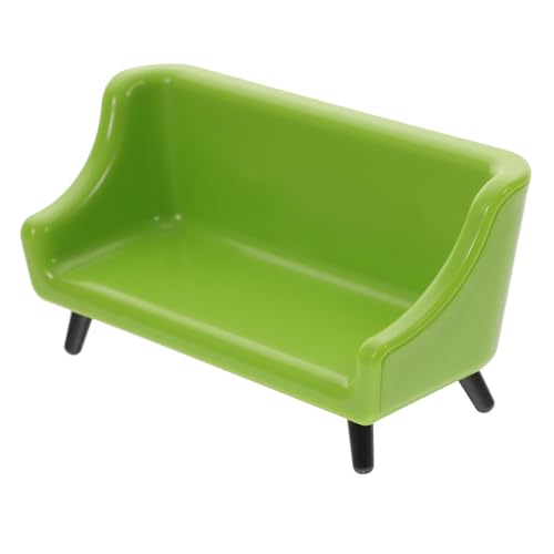 WHAMVOX Mini Dollhouse Green Plastic Sofa