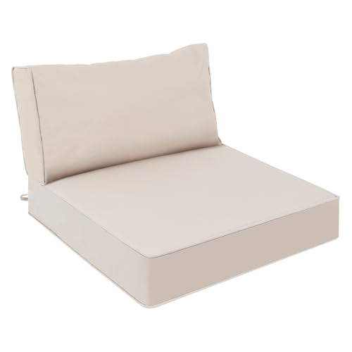AAAAAcessories Outdoor Deep Seat Cushions, Waterproof, Fade-Resistant Patio Furniture Replacement Cushions, 25.5
