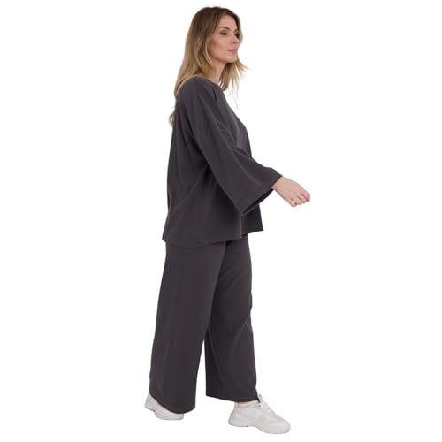 Vêtements confortables et décontractés grande taille ensemble côtelé - 3