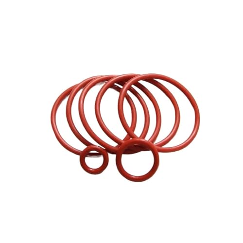 Joint torique rouge VMQ de 36 mm pour stopper les fuites de tuyauterie lot de 50