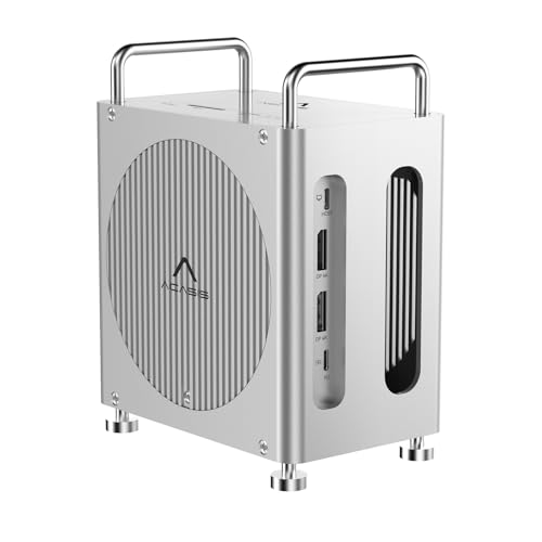 ACASIS 40Gbps Mac mini M4 Dock with Dual-Bay NVMe SSD Enclosure, 11-1 Workstation for Mac mini M4 and M4 Pro, Docking Station with DP 4K60Hz, 3XUSB-A10G, PD 30W, SD/TF4.0, Support Dual SSD B+M M-Key