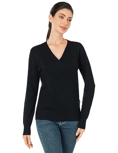 AmélieBoutik Women Casual V Neck Cable Knit Ribbed Long Sleeve Loose Cardigan Sweater Top3