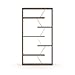 Furnish Home Store Wood Frame Open Back 6 Shelves Bookcase Industrial Bookshelf for Office and Living Rooms Modern Bookcases Large Bookshelf Organizer