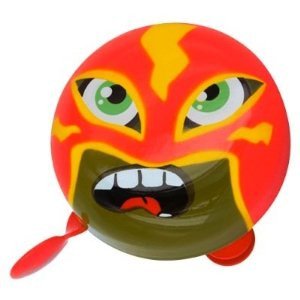 Sonnette de vélo multicolore Pylones modèle Masque accessoire sécurité guidon