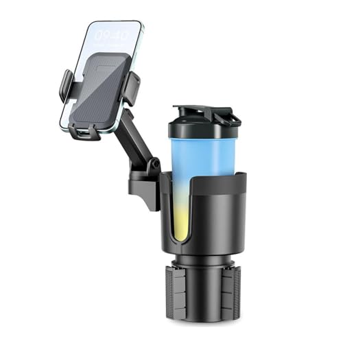 Soporte para teléfono portavasos para coche, soporte para portavasos para teléfono - Soporte giratorio para coche Portavasos para coche Portavasos para teléfono móvil | Portavasos ajustable pe