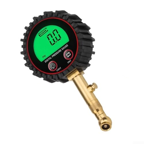 Digitaler Reifenluftdruckmesser Aus ABS, Messbereich 3–255 PSI, Umschaltbar Zwischen PSI/KPa/Bar/Kg/cm², LCD‑Display Mit Grüner Hintergrundbeleuchtung, ±1% Genauigkeit, Integriertes Entl