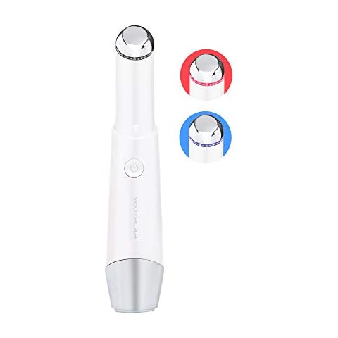 YOUTHLAB Eye & Face Massager Tool/Wand/Pen, Heated/Warm, Vibration, Anti Aging, Firm/Tone, Eye Fatigue, Puffy Eyes/Dark Circles/Eye Bags, Smooth Lip Wrinkles, Enhance Product Absorption, Acupressure Cover