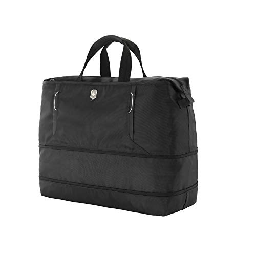 Victorinox Werks Traveler 6.0 XL Weekender Bag with Zipper Expansion, Black, 14.2-inch