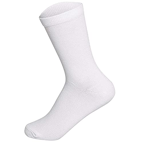 Image of Calf Length Full High Pure Cotton Plain Solid Color Formal Socks For Men and Boys - Pack of Pairs Free Size