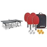 JOOLA 11642 Tischtennisplatte Outdoor J200A-Profi Tischtennistisch 6 MM Aluminium-Verbundoberfläche & Unisex – Erwachsene Tisch Tennis-Set-54825 Tennis-Set, mehrfarbik, One Size