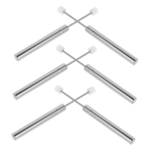 Lurrose 6 piezas Amortiguadores de Cierre Suave para Cubos de Basura Pistón Hidráulico de Acero Inoxidable Diseño Compacto y Silencioso para Puertas de Gabinetes y Cubos Pequeños Hogares