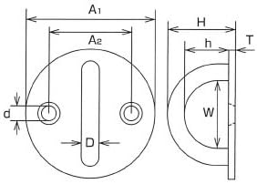 水本機械 ステンレス金具 ラウンドアイ 20個価格 RI-8