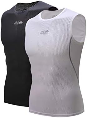 bpbtti Men's High Wicking Sleeveless Base Layer Cycling Running Underwear Quick Dry Vests Lightweight Sports Tank Tops