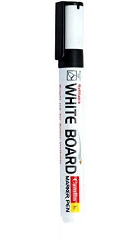 Camlin White Board Bold Marker Pen- Black (Pack of 10)