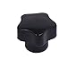 Aexit M5 Female Knobs & Hand Wheels Thread Star Head Bakelite Knobs Handle Machine Star Knobs Tool Black