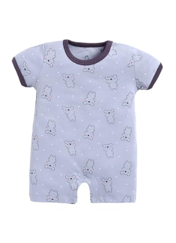 Image of BABYGO Baby Half Sleeve Rompers 100% Cotton for New Born Baby|Daily Suits for Baby Boys & Girls| 0-3M| 3-6M|6-9M|Onesies| Infant Clothes | Pack of 1