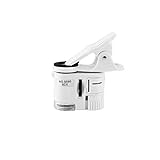 .C スマホ用ルーペ 拡大鏡 x60 60倍率 LED付き UVライト スマホ用マイクロスコープ スマホのカメラが顕微鏡に変わる