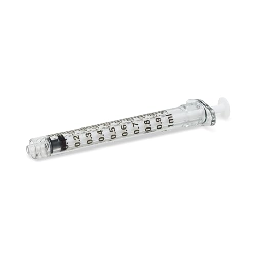 BD Luer-Lok Syringe only, 1 mL, #309628, (100 Count)