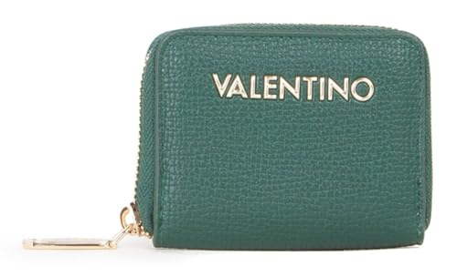 VALENTINO Stereo Re Zip Around Wallet Bosco : maroquinerie italienne aux finitions soignées