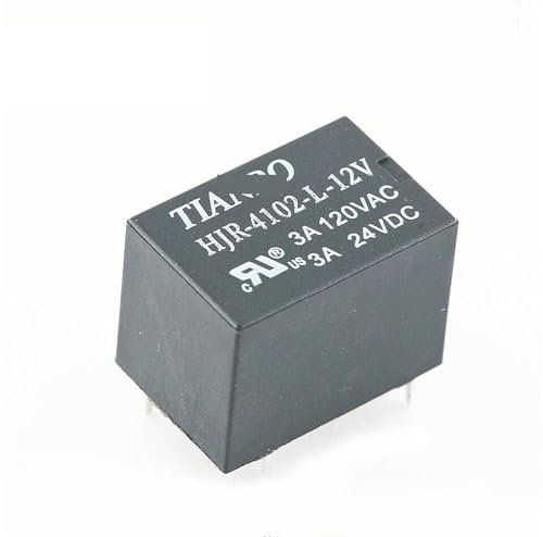 Relé HJR-4102-L-12V para proyectos de domótica casera y automatización de luces en el hogar