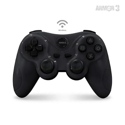 ARMOR3 NuPlay Wireless Controller for PS3 / Playstation 3, Gaming Gamepad Black