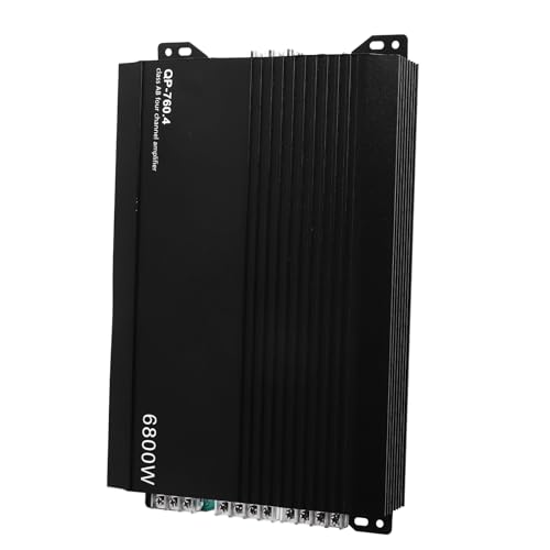 Aramox 4 Kanal Verstärker Auto Auto-Stereo-Verstärker, Auto-o-Verstärker, 4-Kanal-Aluminiumlegierung, Leistungsverstärker mit Hoher Wärmeableitung, Auto-Lautsprecher, Auto-o-Verstärker