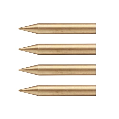 Image of Brass Kilak |Size- 4 Inch Approx |Weight of 1 Kilak- 146gm Approx | Conical Rod | Vastu Nail for Vastu Dosh Correction | Vastu Remedy | Vastu Kilak Remedy | (Set of 5)
