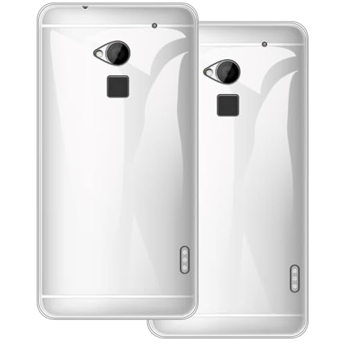 UOGNADGD 2-Pack TPU Case Compatible with HTC One Max T6 Phone Cover - Shockproof Flexible Protective Accessories with Precise Cutouts (Clear)