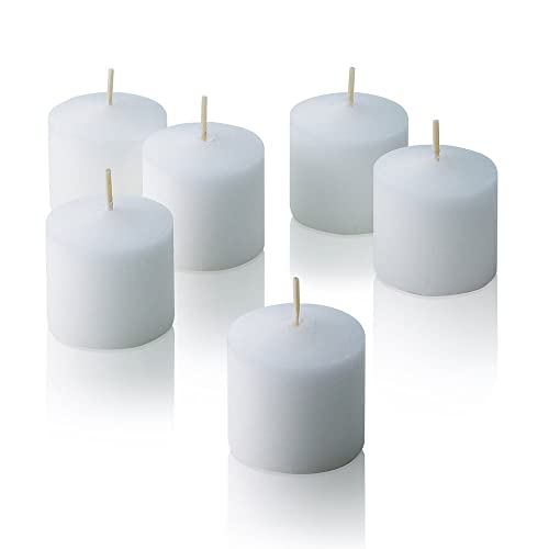Bulk Pack Of 144 White Votive Candles - Box Of 144 Unscented Candles - 10 Hour Burn Time - Bulk Candles For Weddings, Parties, Spas And Decorations #TOP2