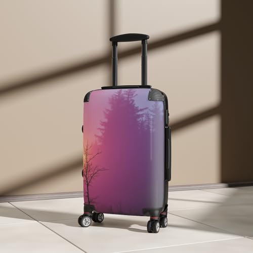 Trendy Travel Suitcase, Colorful Luggage, Pink Sunset Carry-On, Travel Accessory, Gift for Travelers, Adventure Ready4