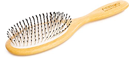 REMOS Hairbrush wide with steel pins and bristles suitable for all hair types