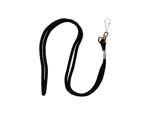 Nylon nero lacci Dog Whistle LanYard