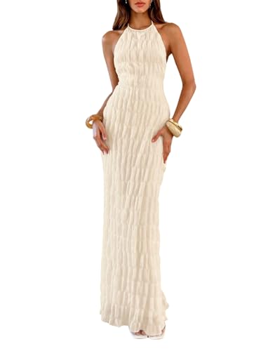 Robe argent style ancien SweatyRocks longue et moulante au dos nu sensuel